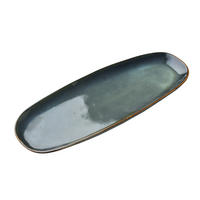 SERVIERPLATTE Basic Nature Blau 35,5x14x2 cm Keramik - Blau, Keramik (14/2/35.5cm) - Mondex