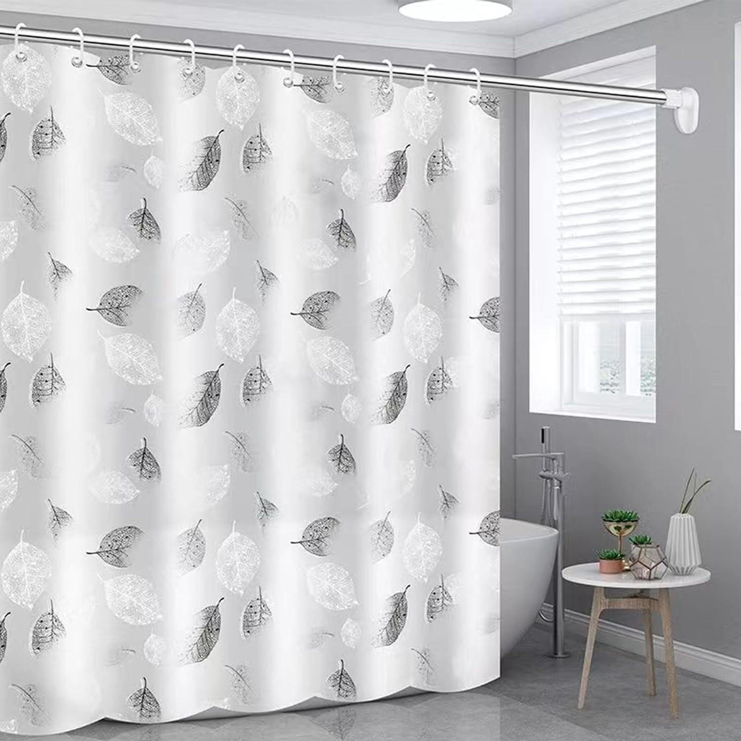 DUSCHVORHANG Badewanne 180 x 200 cm schimmelresistent wasserdicht fürs Badezimmer - Transparent, Kunststoff (180/200cm) - MCBOSON