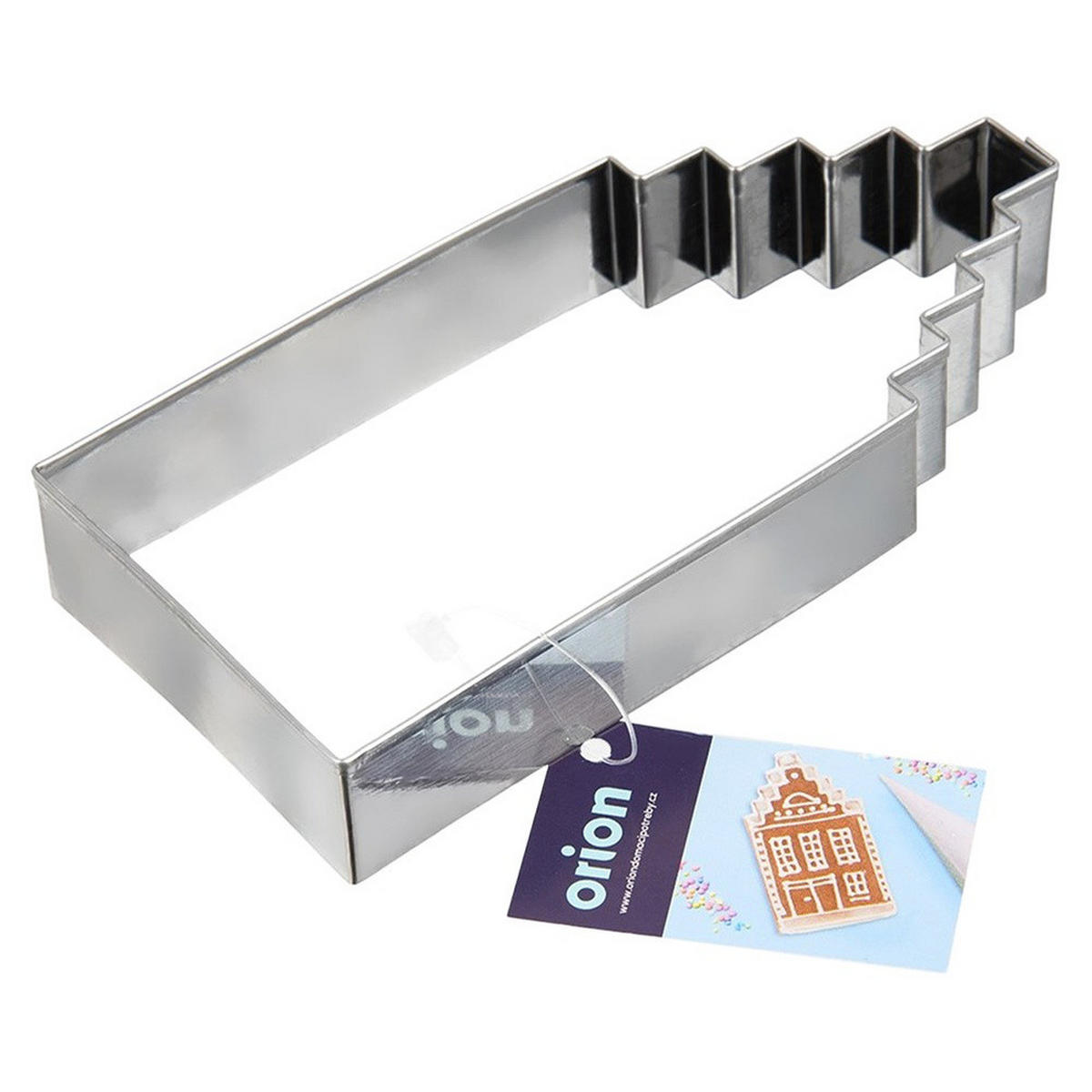AUSSTECHFORM Haus mittel 12 cm Silber - Silberfarben, Metall (6/1.5/12cm) - Orion 