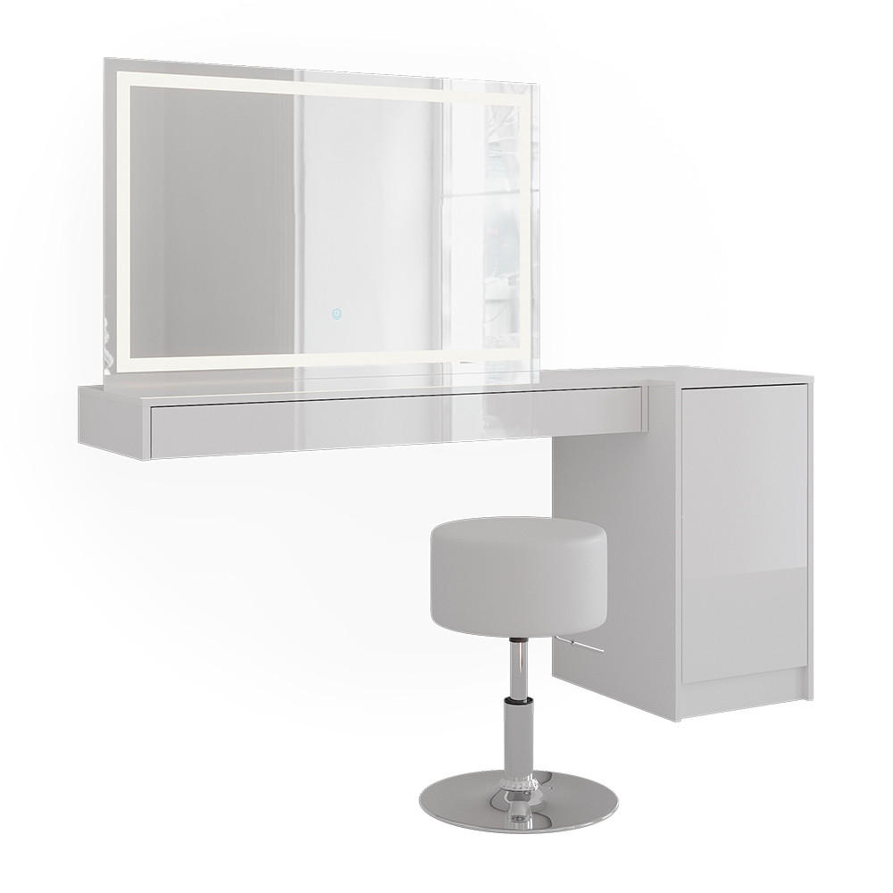 TOALETNÍ STOLEK Sherry Bílá - bílá, kompozitní dřevo (120/12/40.1cm) - Vicco