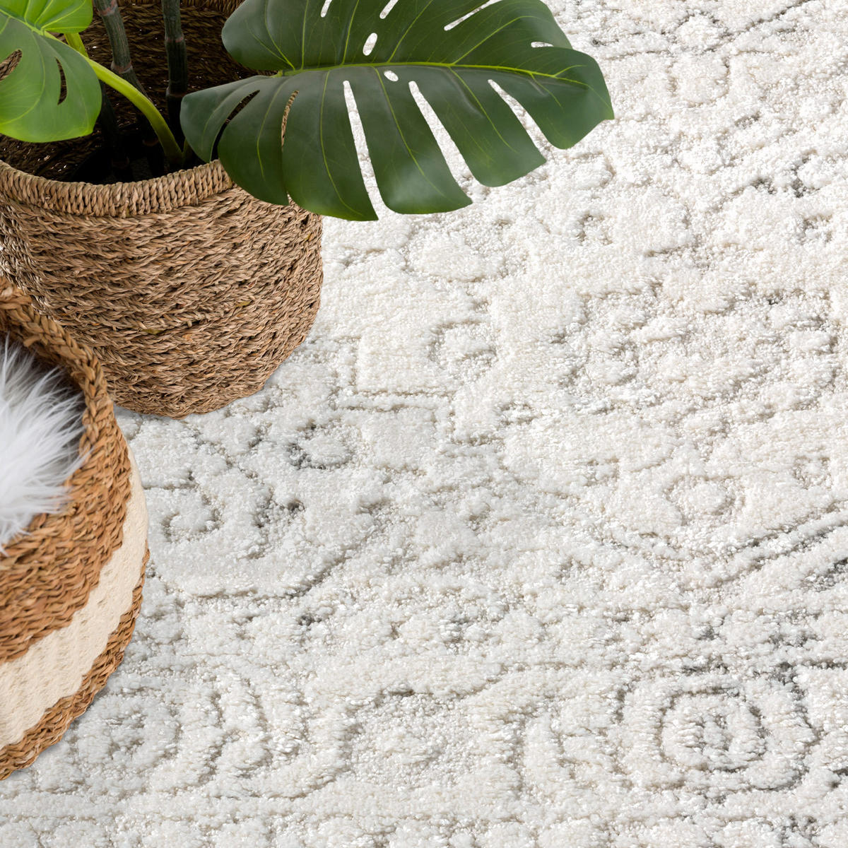 KURZFLOR-TEPPICH Lounge 0638 Creme 80x300 cm - Creme, Textil (80/300cm) - carpet city