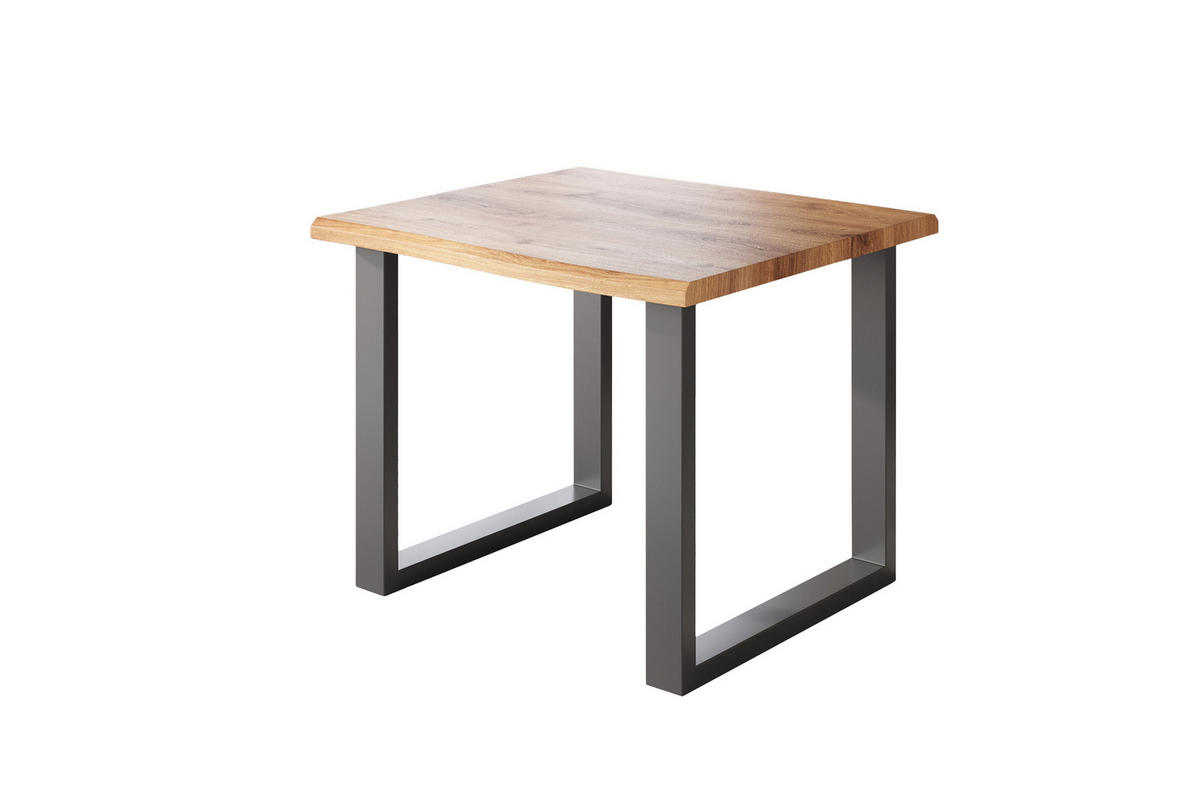 ESSTISCH JULIUS U - Wildeiche/Eichefarben, Holz (80/80/77cm) - SAM