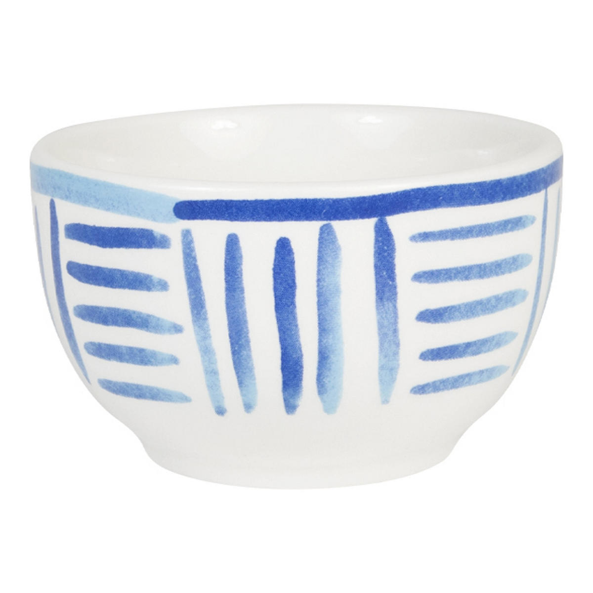 SCHALE Blaue Streifen in Blau - 8cm - Blau, Keramik (8.7/5.5/8.7cm) - Blond Amsterdam