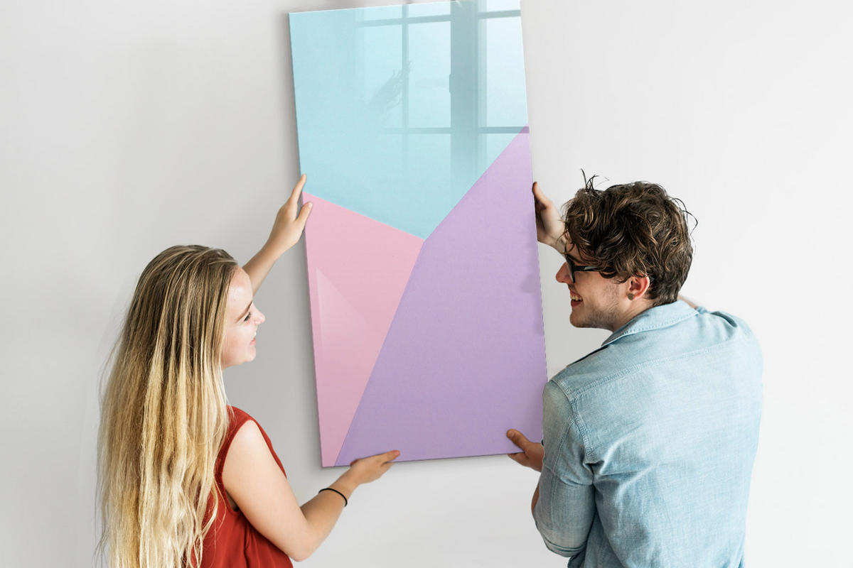 MAGNETTAFEL 100x70 Pastellmuster - Multicolor, Glas (100/70/0.4cm) - TULUP