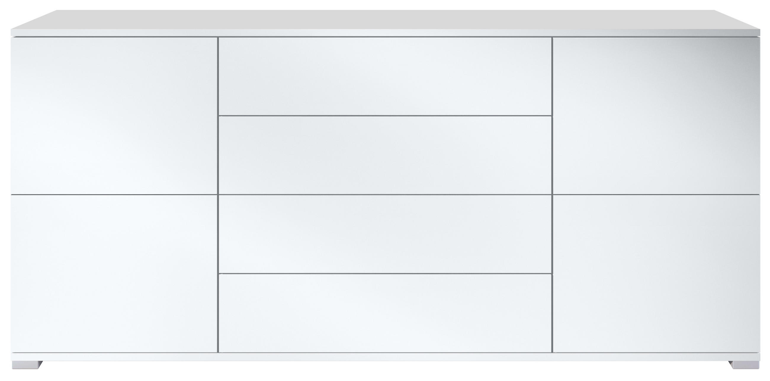 SIDEBOARD Rova Weiß matt - Weiß, Holzwerkstoff (166.5/75.5/35cm) - Vladon
