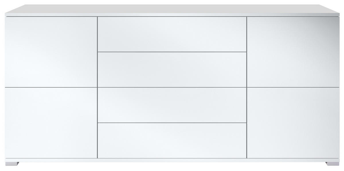 SIDEBOARD Rova Weiß matt - Weiß, Holzwerkstoff (166.5/75.5/35cm) - Vladon