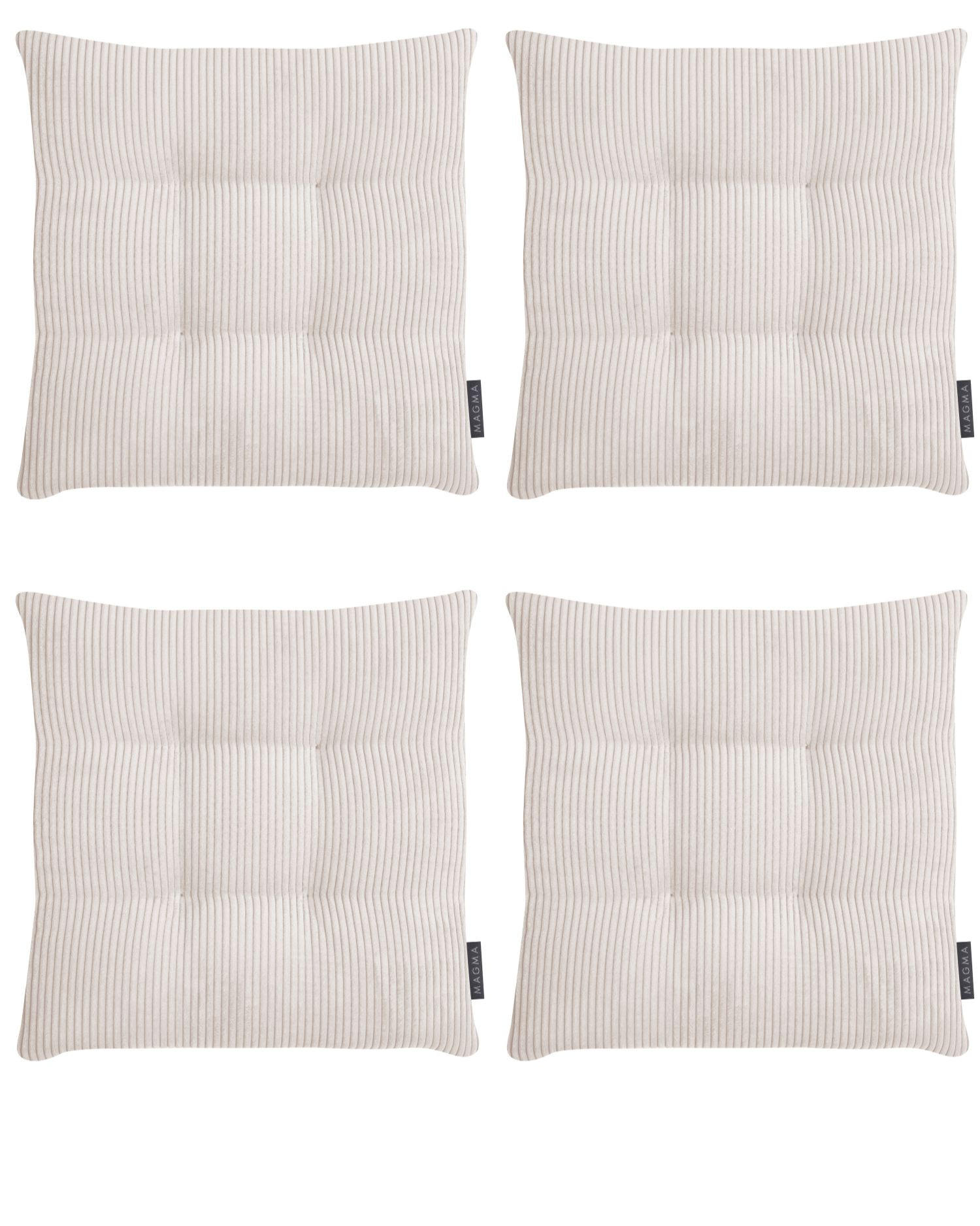 STUHLKISSEN 4er Set Inga - Naturfarben, Textil (35/35/5cm) - Magma Heimtexx