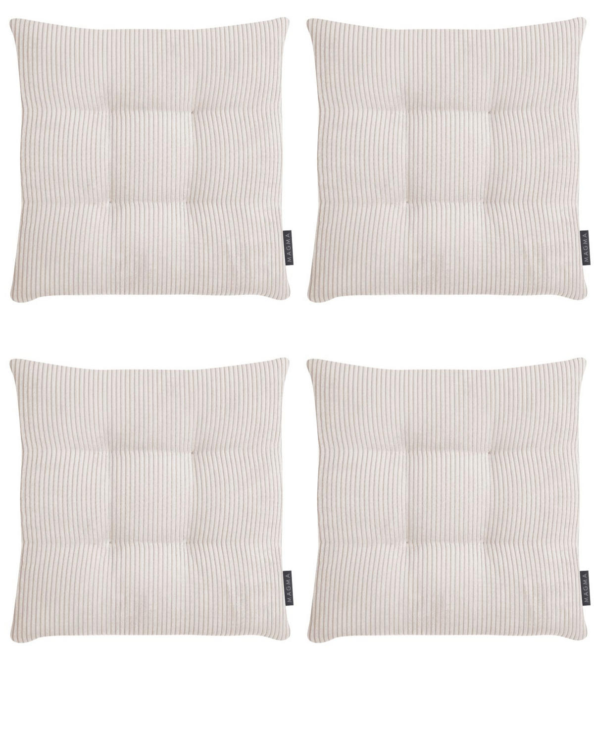 STUHLKISSEN 4er Set Inga - Naturfarben, Textil (35/35/5cm) - Magma Heimtexx