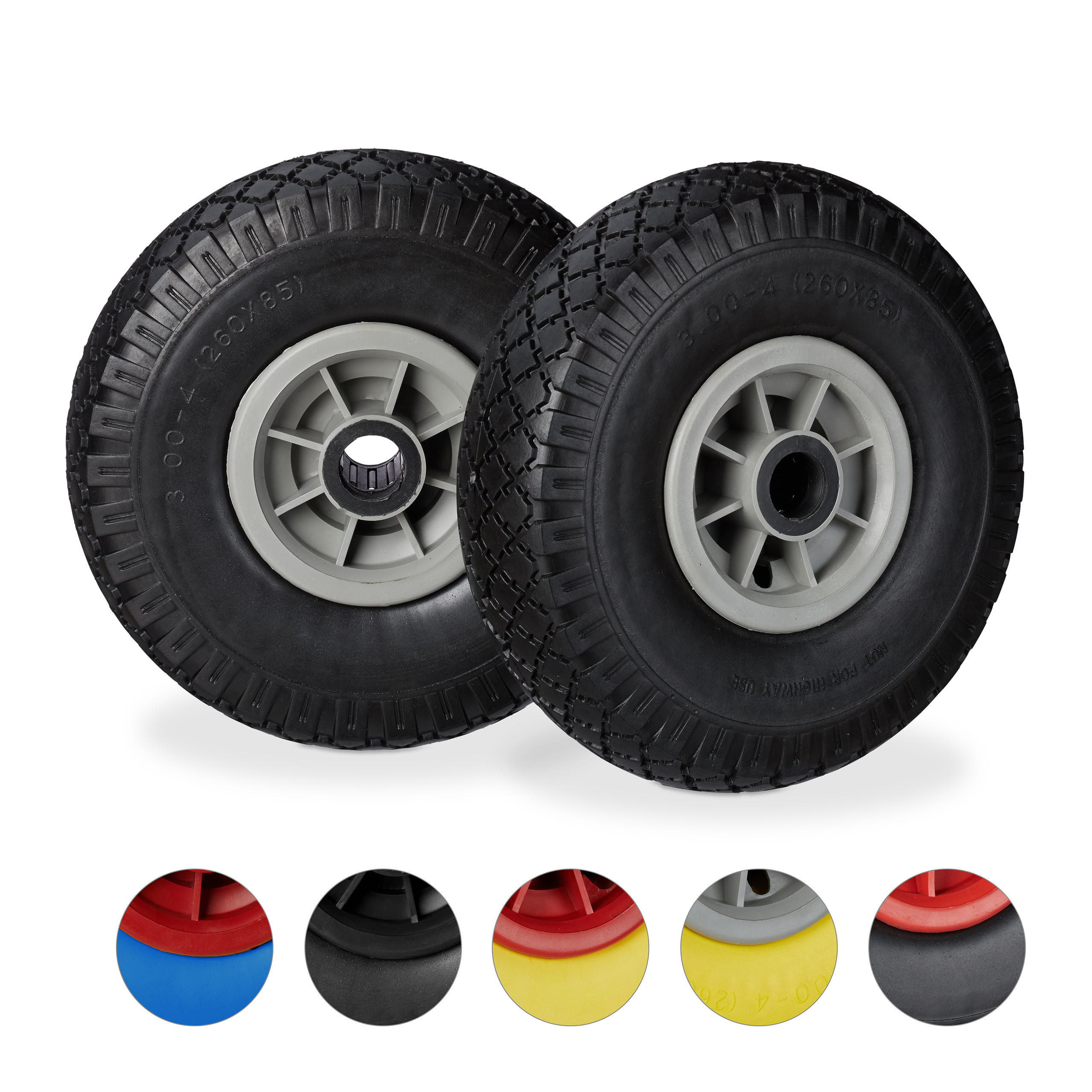 ROATA Neagra-Gri Set-2 cauciuc plin PU 26 cm