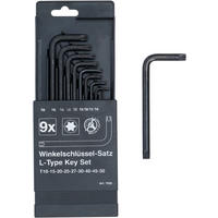 WINKELSCHLÜSSEL-SATZ | T-PROFIL (FÜR TORX) T10 - T50 | 9-TLG. - Multicolor, Kunststoff/Metall (1/1cm) - BGS technic