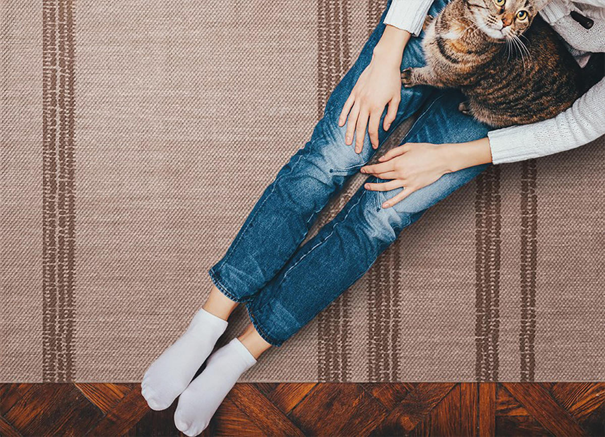 VINYL-TEPPICH 225x150 cm Braun - Braun, Kunststoff (150/1.6cm) - ArtPrintCave