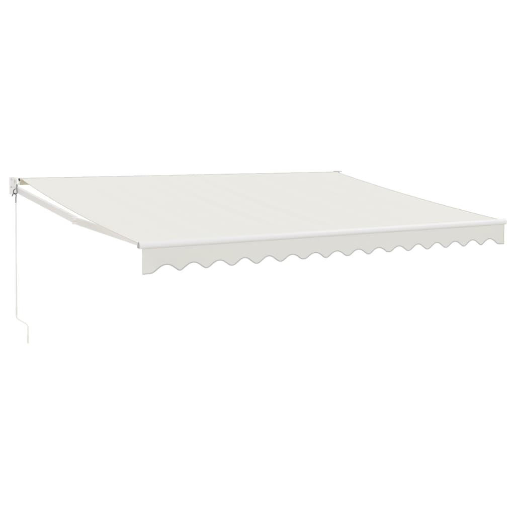 MARKISE Einziehbar Creme 4x3 m Stoff und Aluminium - Creme/Weiß, Textil (400/1/300cm) - furnicato