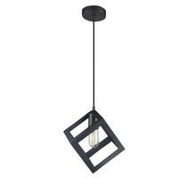 LED HÄNGELEUCHTE Schwarz Metallkäfig - Schwarz, Metall (22.5/22.5/102.5cm)