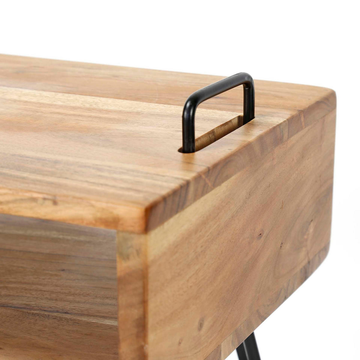 NACHTTISCH Quadro Braun 40/34/48 cm - Braun, Holz (34/48/40cm) - Hoyz Collection