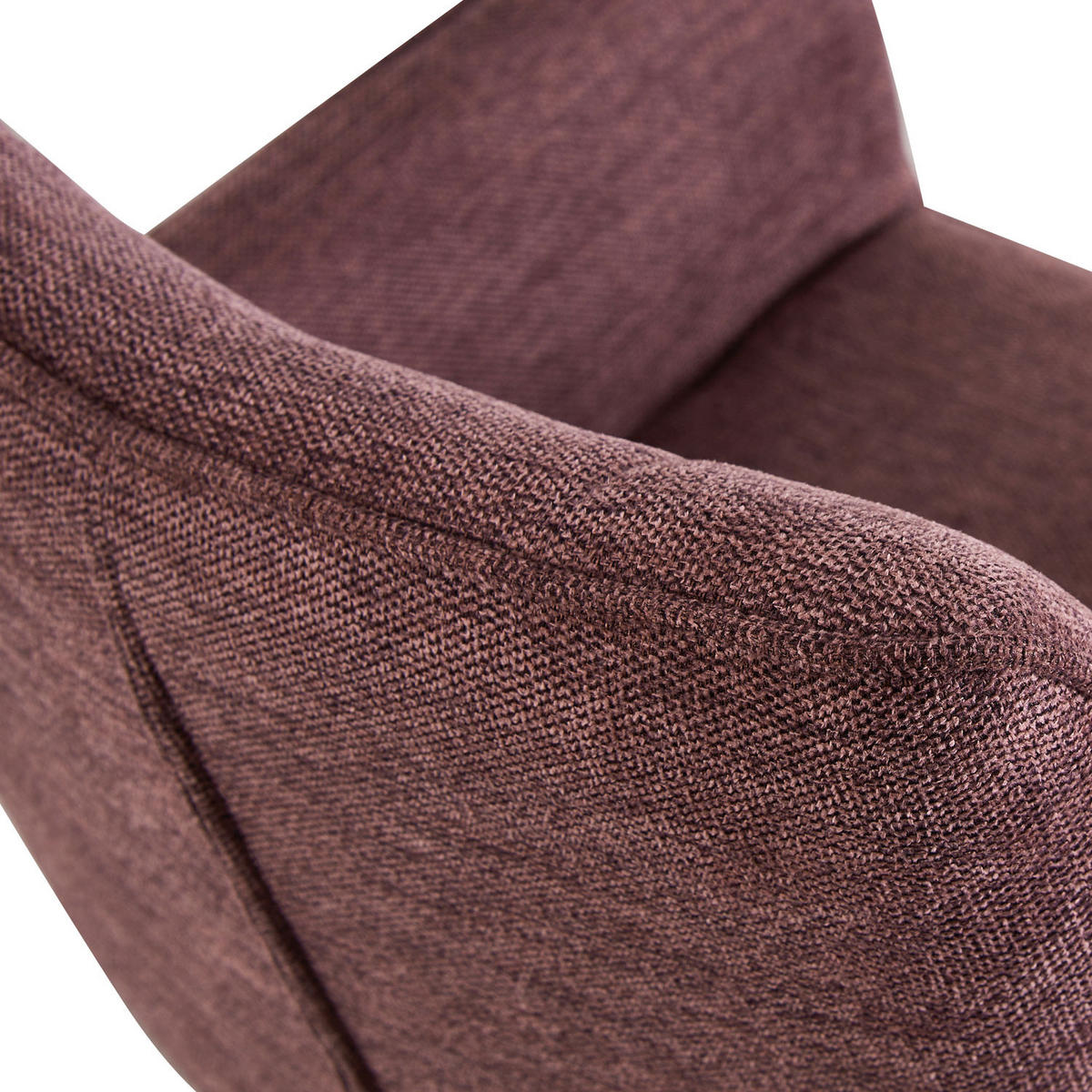 ARMLEHNSTUHL BREIGHT Merlot 2 Stück - Rotbraun, Textil/Metall (56/83/59cm) - B&D Home