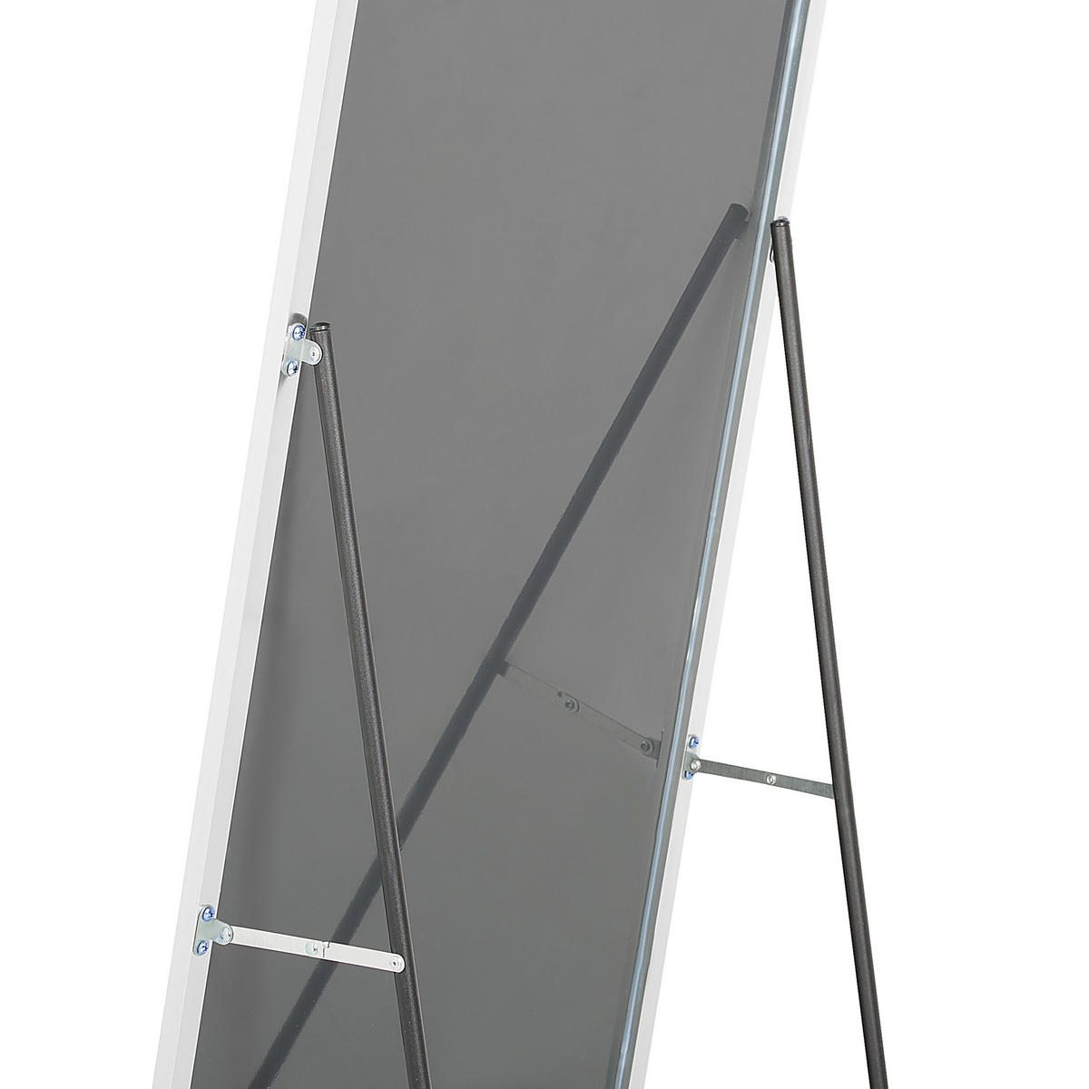 STEHSPIEGEL silber rechteckig 50/156 cm Beauvais - Silberfarben, Metall (7/156/50cm) - Beliani