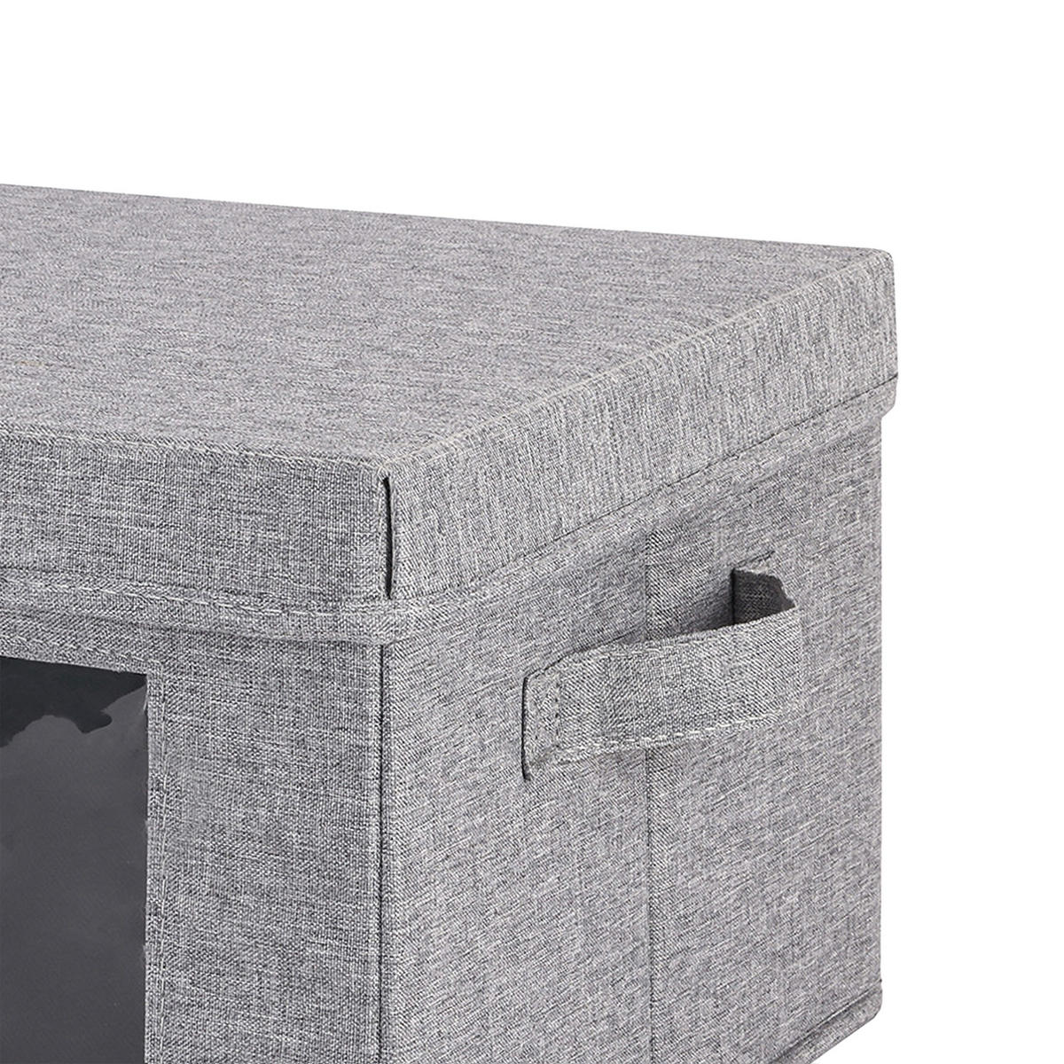 TELLERBOX Grau 2er-Set für Teller bis 28 cm - Grau, Wellpappe/Kunststoff (30.5/20.5/30.5cm) - Relaxdays