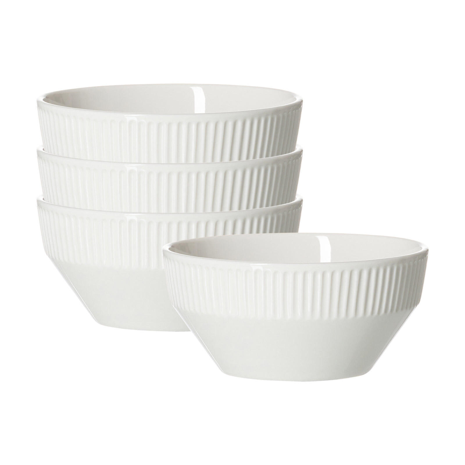 MÜSLISCHALEN Kelly weiß ø 15,5 cm 4er Set - Weiß, Keramik (15.5cm) - Ritzenhoff Breker