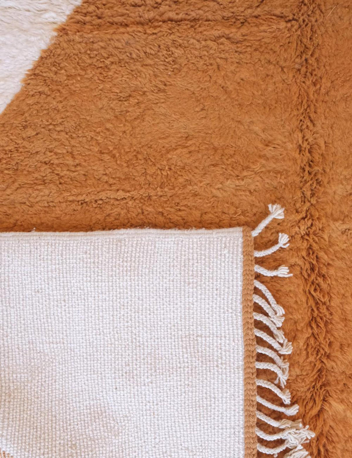 BERBERTEPPICH schlicht Wolle 258x 347 cm - Orange, Naturmaterialien (258/347cm) - AFK Living