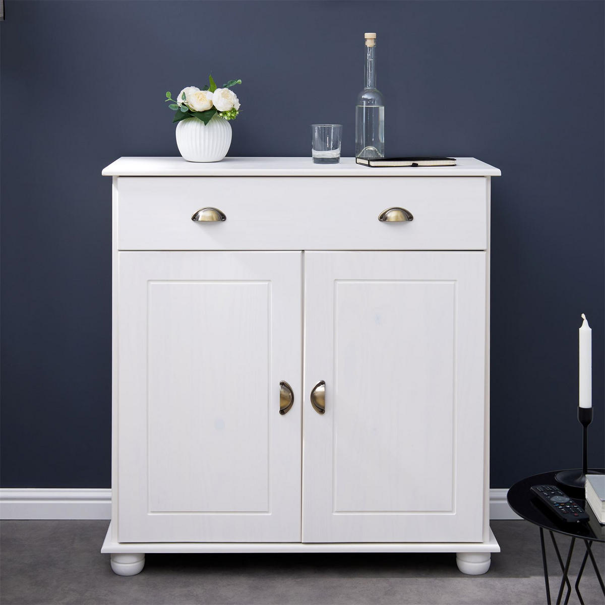 KOMMODE COLMAR - Weiß, Holz (90/97/39cm) - IDIMEX