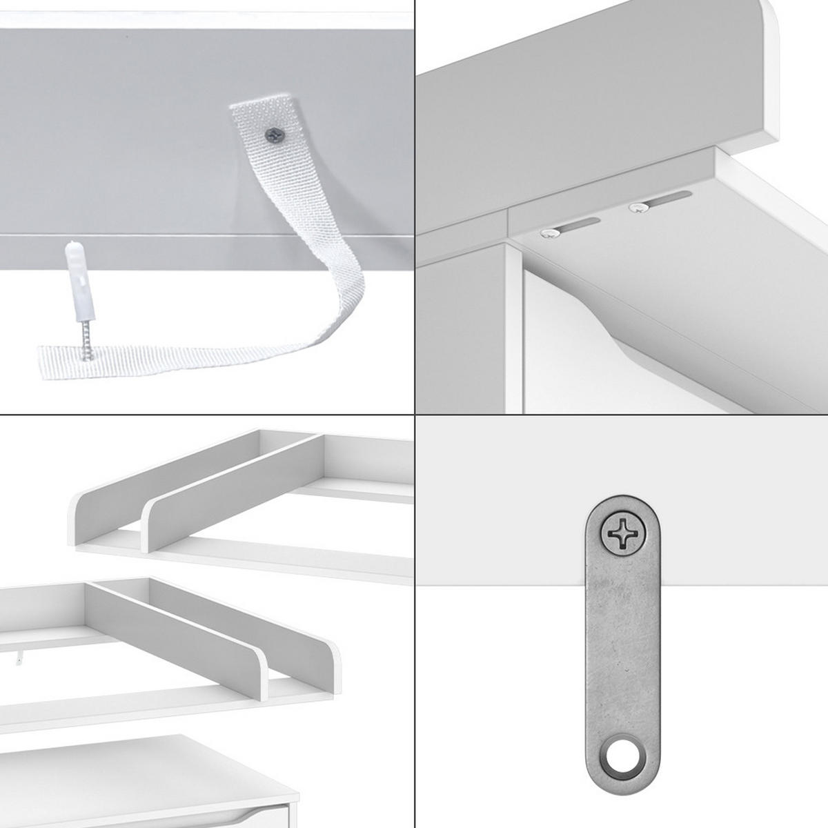 PŘEBALOVACÍ PULT Wicko Bílá - bílá, kompozitní dřevo (80/10/76cm) - Vicco