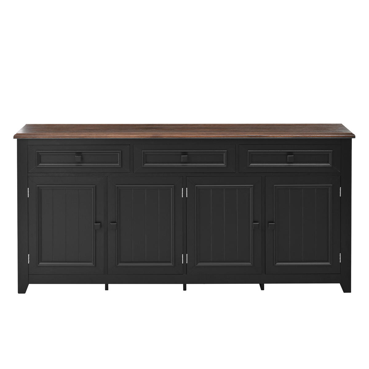 SIDEBOARD 160x35x76 cm Stauraum - Schwarz, Holz (160/76/35cm) - Fortuna Lai