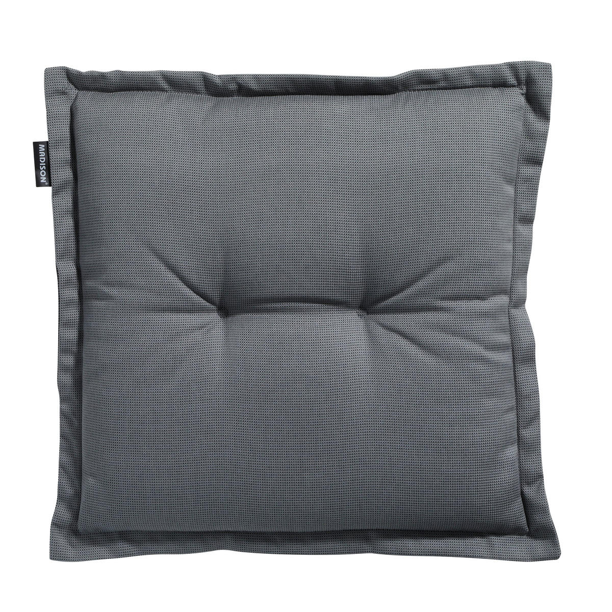 SITZKISSEN Rippe 50/50 cm 4er-Set - Grau, Textil (50/5/50cm) - Madison