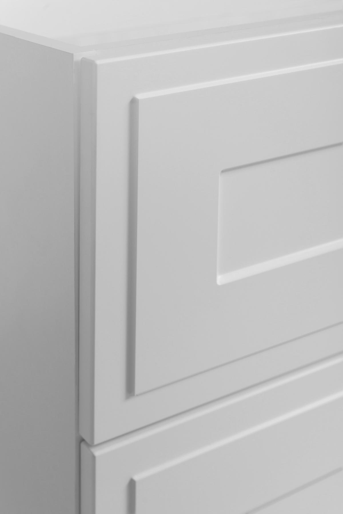 WASCHBECKUNTERSCHRANK CLASSIC 140 cm mit Arbeitsplatte Farbe: Matt Schwarz mit einer Matt Weißen Platte - Schwarz/Weiß, Holzwerkstoff (140/58/46cm) - Rodan