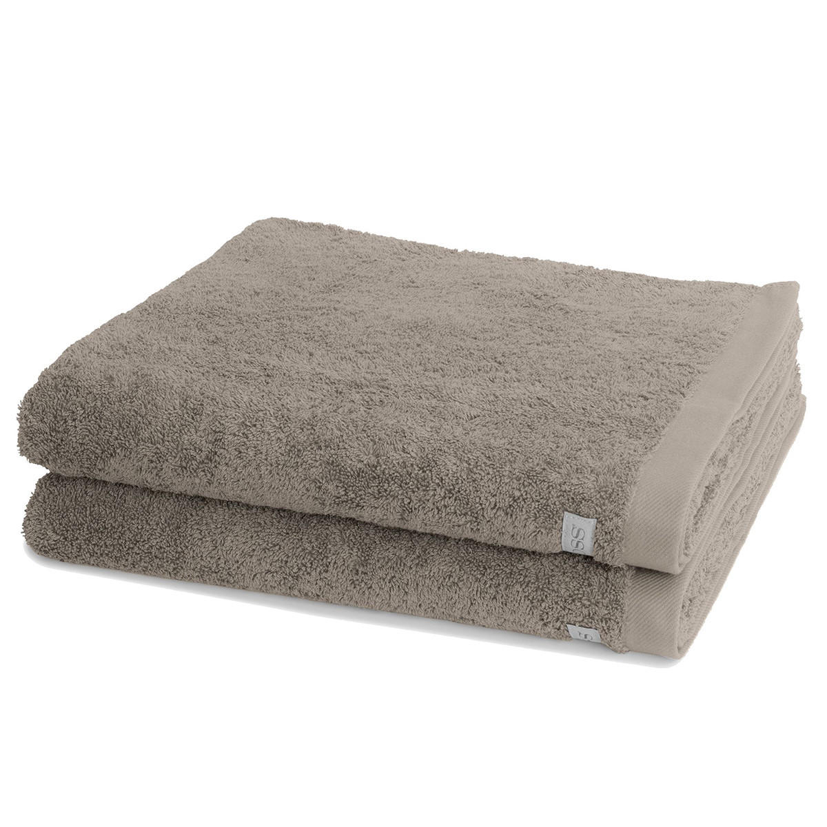 DUSCHTUCH Sinfonie 2er-Set - Taupe, Textil (50/100cm) - Ross