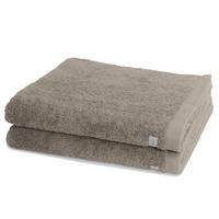 DUSCHTUCH Sinfonie 2er-Set - Taupe, Textil (50/100cm) - Ross