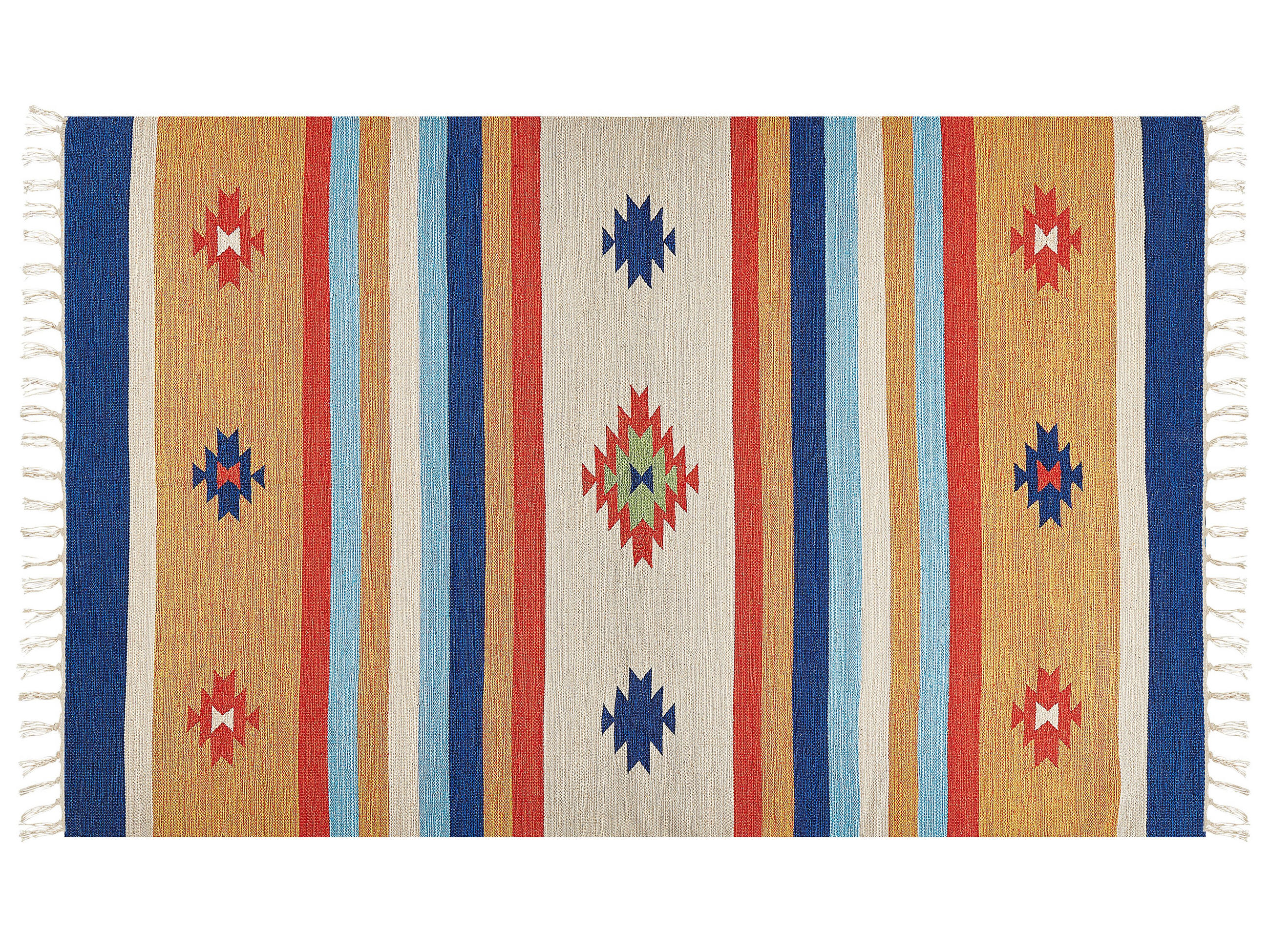 KELIM-TEPPICH Taronik 200/140 cm - Multicolor, Textil (140/200cm) - Beliani