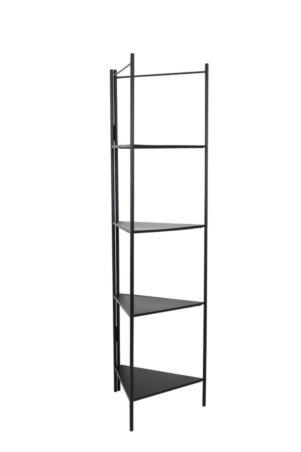 VITRINE Vitrine Schwarz 59/59/200 cm - Schwarz, Metall (41/200/58.5cm) - Light & Living