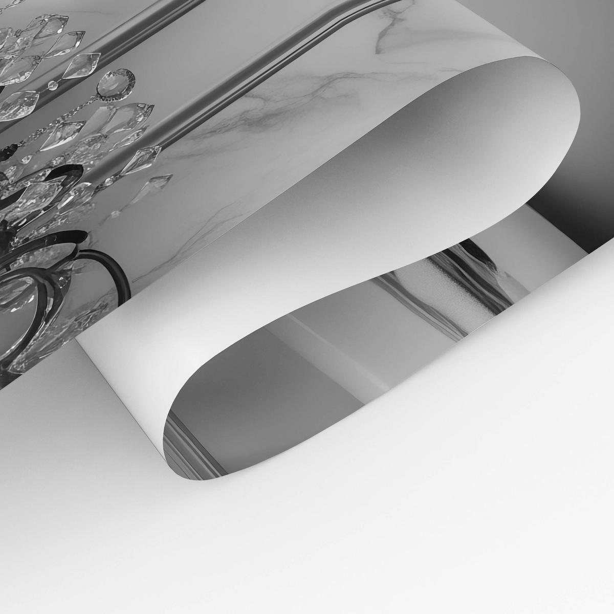 POSTER für Badezimmer WC ZEBRA in Badewanne Zeitung Abstraktion 20x30cm - Schwarz/Weiß, Papier (20/30/1cm) - Muralo