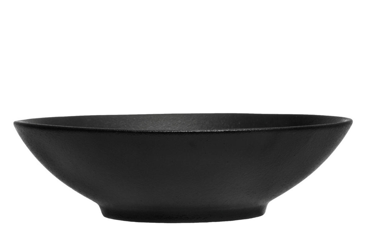 SUPPENTELLER Ø 21 cm - Schwarz, Keramik (21cm)