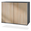 KOMMODE Skadu Eiche sägerau - Eiche San Remo, Holzwerkstoff (92.5/73.5/35cm) - Vladon