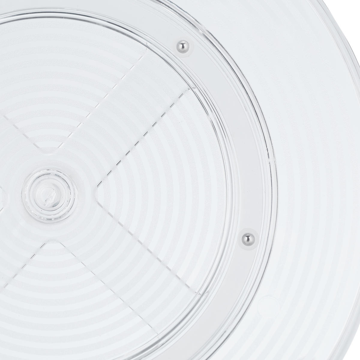 DREHTELLER - Transparent, Kunststoff (30/4/30cm) - Relaxdays