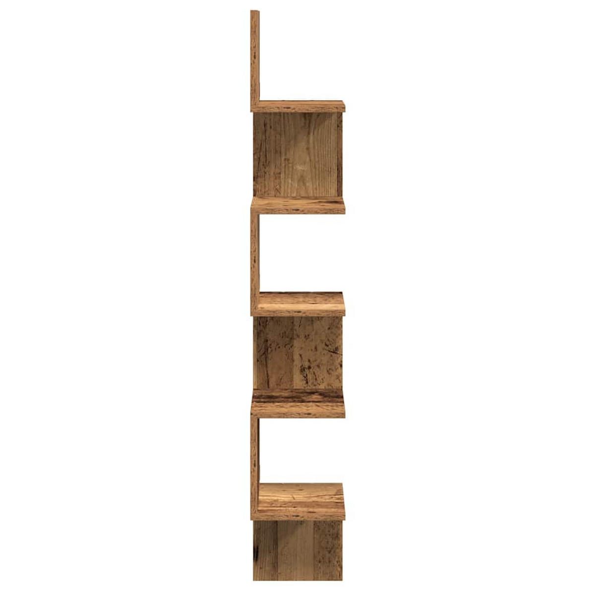 WAND-ECKREGAL Altholz-Optik 20/20/127,5 Cm Holzwerkstoff - Braun, Holzwerkstoff (20/127.5/20cm) - vidaXL