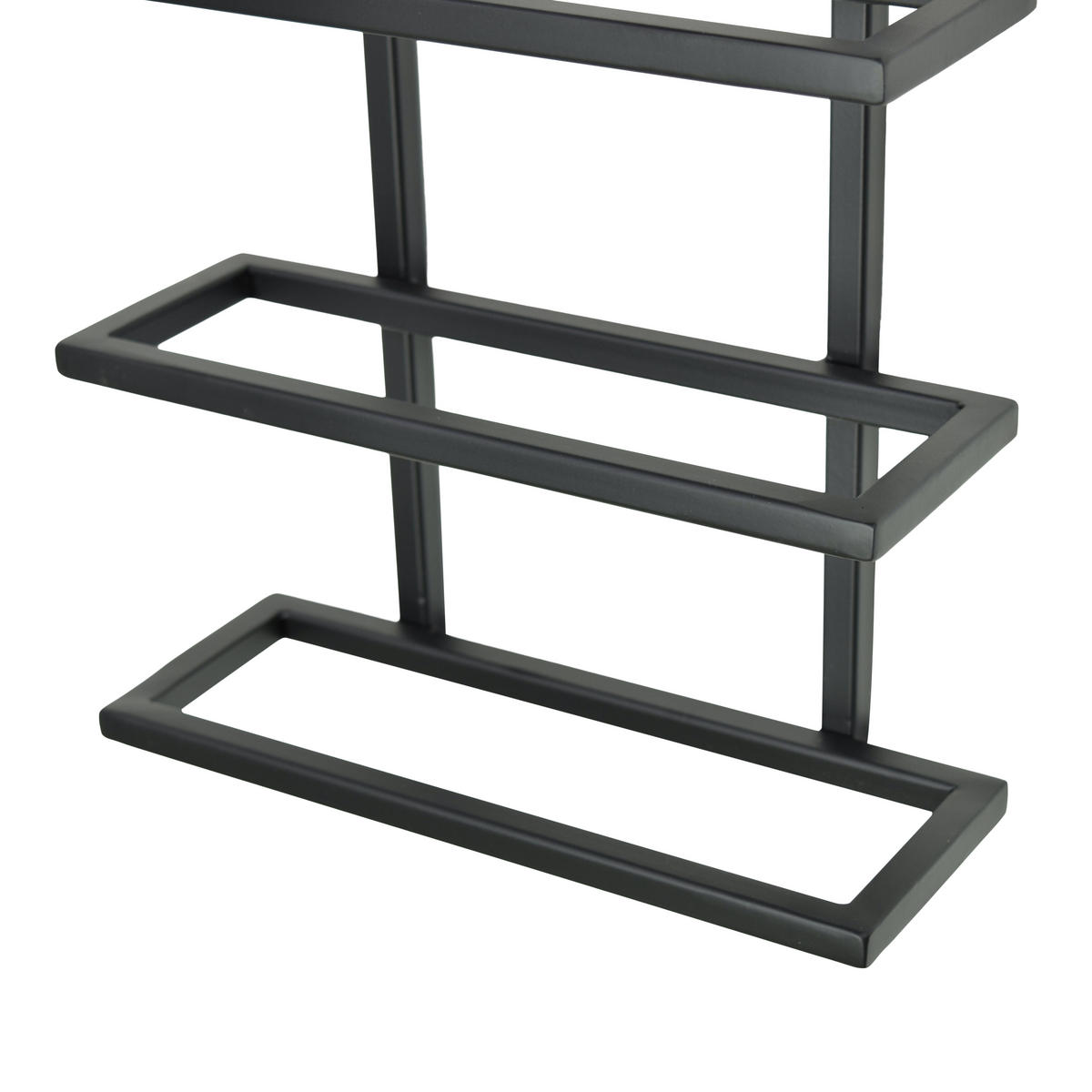 WEINREGAL Pinot Schwarz - Schwarz, Metall (27/62/11cm) - LOFT42