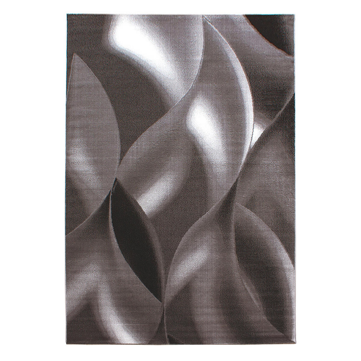 TEPPICH Kurzflor Abstrakte Wellen Polypropylen Wohnzimmer Braun Rechteckig 200x290 - Braun, Textil (200/290cm) - KADIMA DESIGN