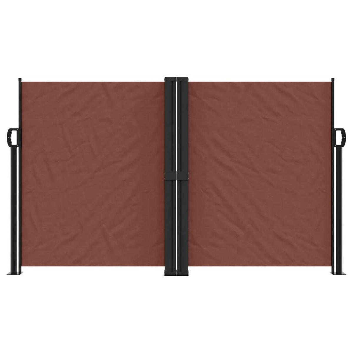 SEITENMARKISE Ausziehbar Braun 140x1000 cm - Braun, Metall (1000/140cm) - furnicato