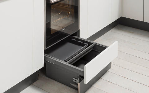 Lade für Bleche, Lade unter Backofen