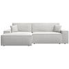 ECKSOFA Farese New Grau-Beige Chenille - Beige/Schwarz, Kunststoff/Textil (267/167cm) - Selsey