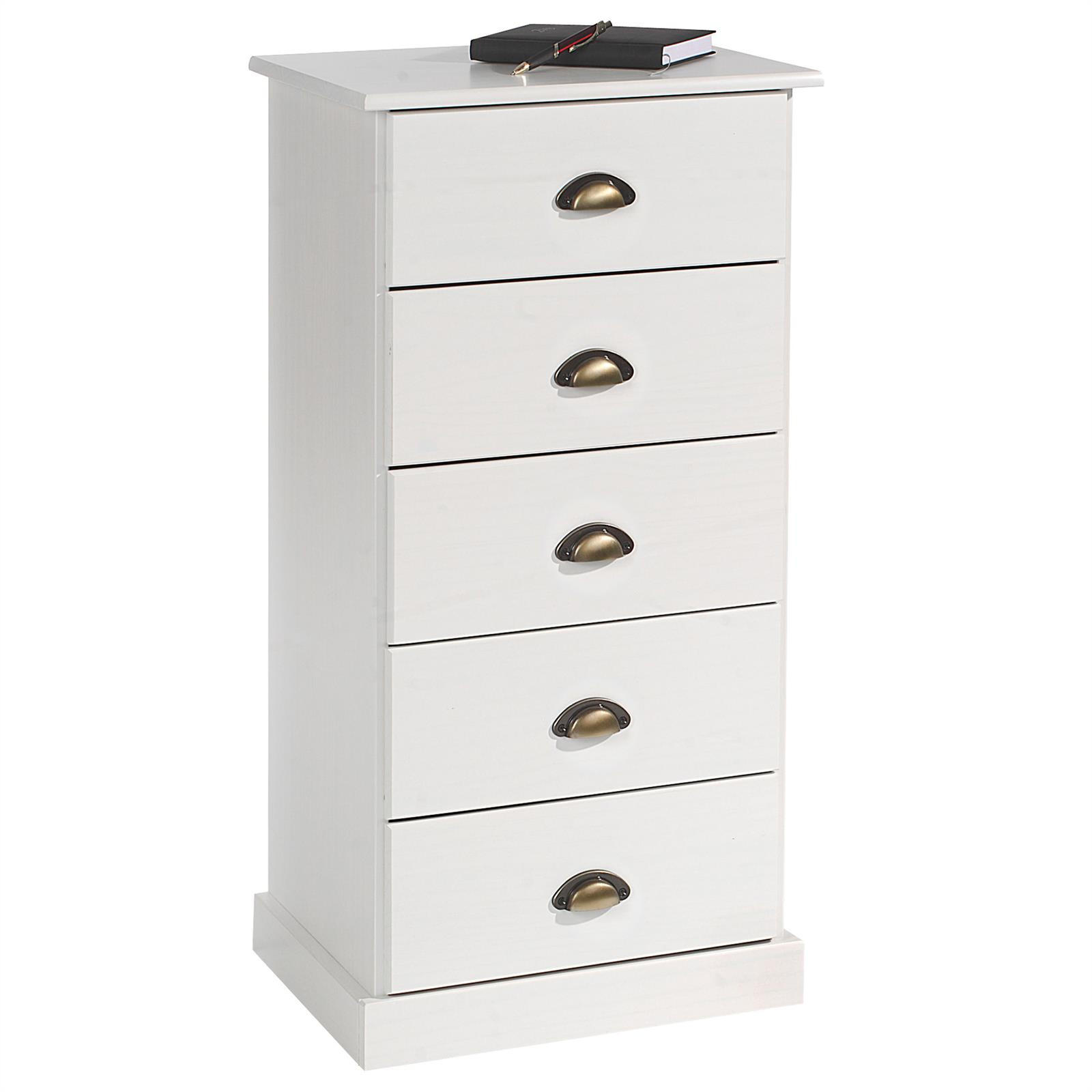 KOMMODE PARIS - Weiß, Holz (48/95/39cm) - IDIMEX