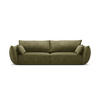 SOFA Kaelle aus Chenille-Stoff grün 3 Sitzplätze - Grün, Textil (100/85/208cm) - Micadoni