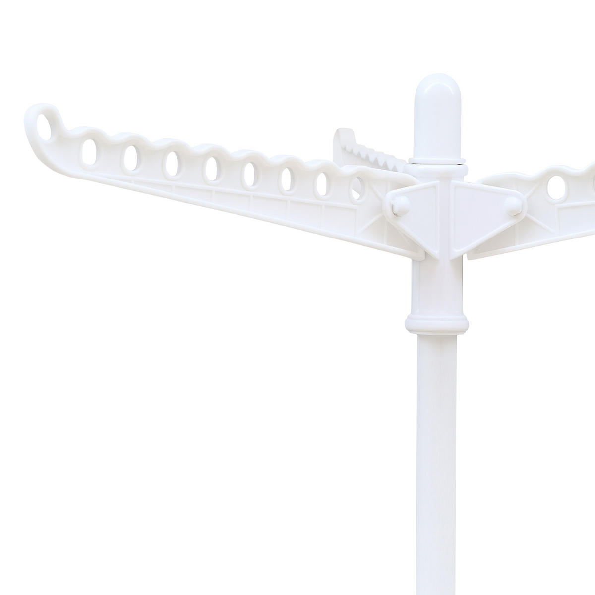 SUŠIAK na bielizeň - biela, kov/plast (56/143/56cm) - Relaxdays