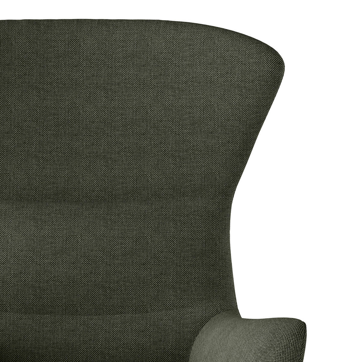 SESSEL mit Kreuzfuß - Chromfarben/Grau, Textil/Metall (84/99/96cm) - home24