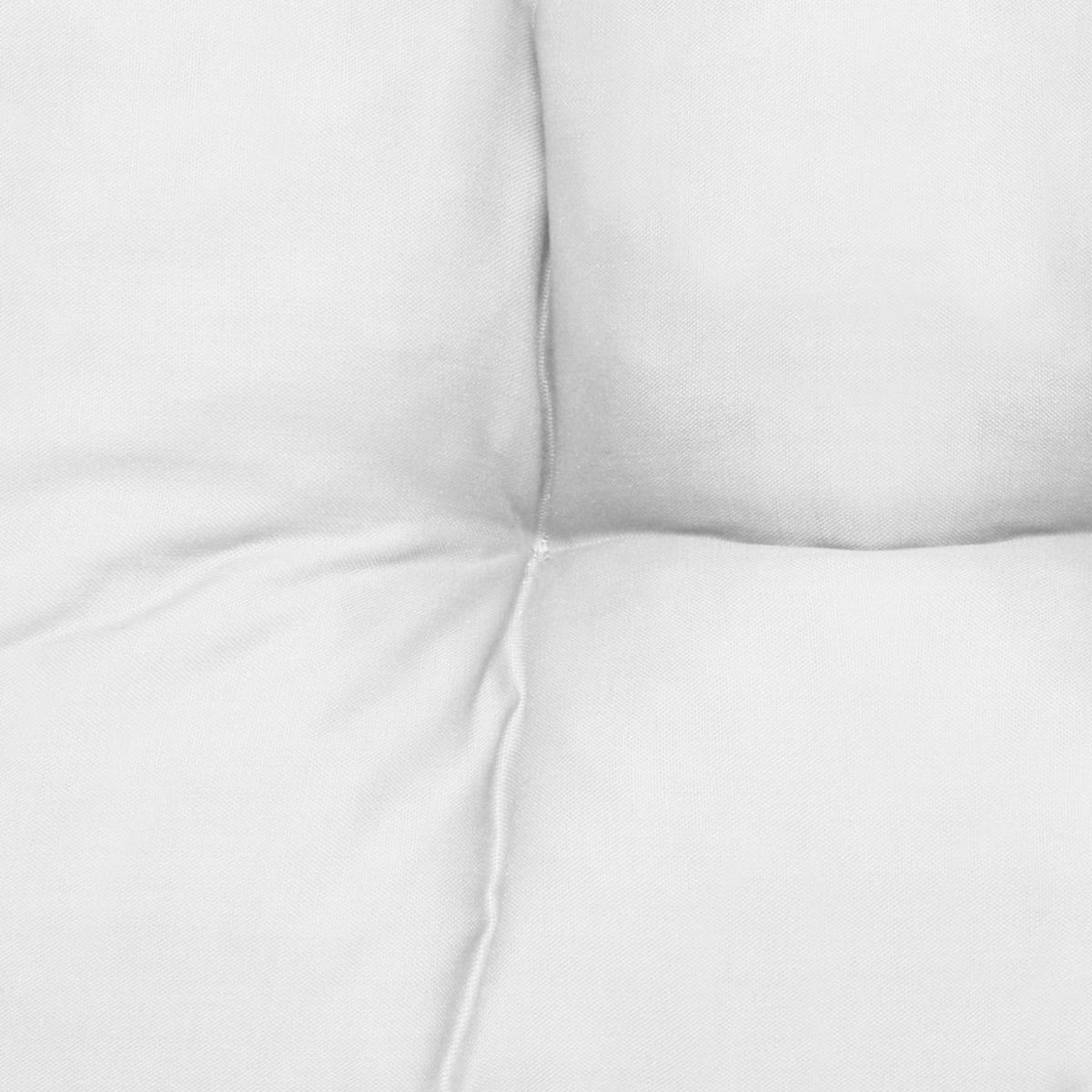 STUHLKISSEN Lisa 40/40/8 cm Weiß 4tlg - Weiß, Textil (40/40/32cm) - Beautissu 