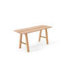 BANK Savia mit goldenen Details - Eichefarben/Goldfarben, Holz (102/45/36cm) - Woodendot
