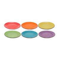 SPEISETELLER Sunny Summer ø 26,5 cm - 6 Stück - Multicolor, Keramik (26.5cm) - Studio Tavola