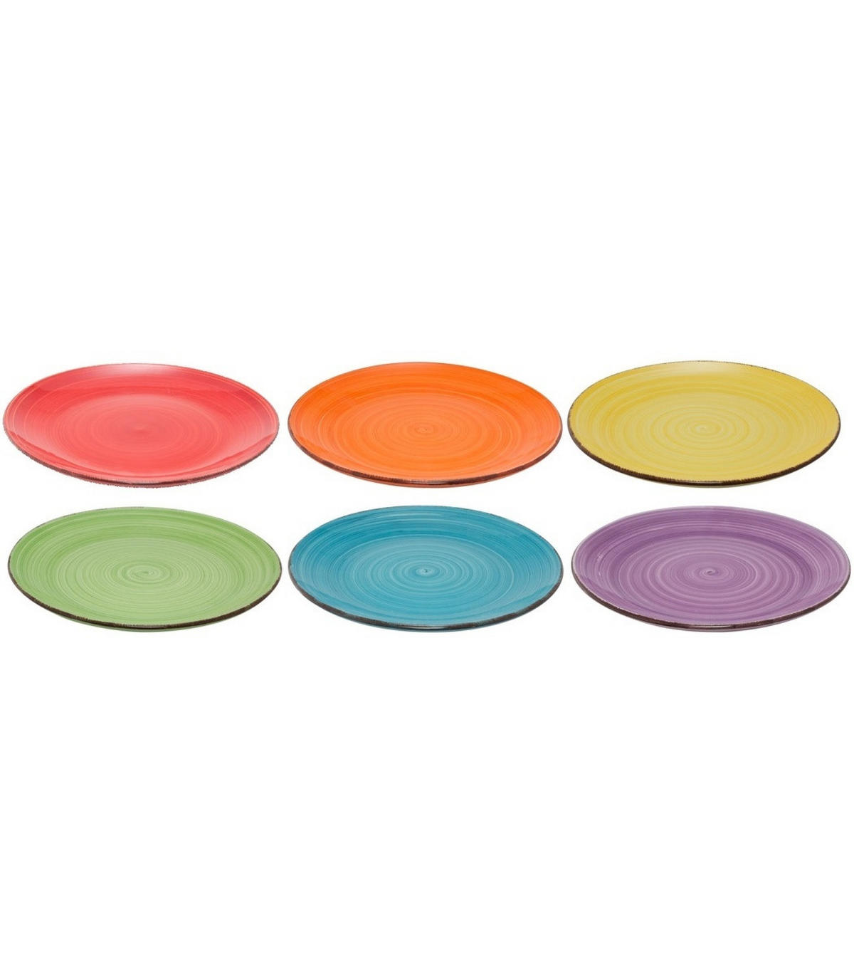 SPEISETELLER Sunny Summer ø 26,5 cm - 6 Stück - Multicolor, Keramik (26.5cm) - Studio Tavola